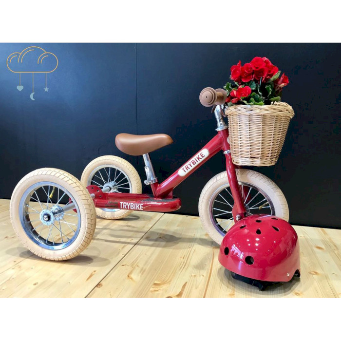 Беговел TRYBIKE Steel 2-in-1 3-Wheels Vintage Red (TBS-2-RED-VIN+TBS-100-TKV)