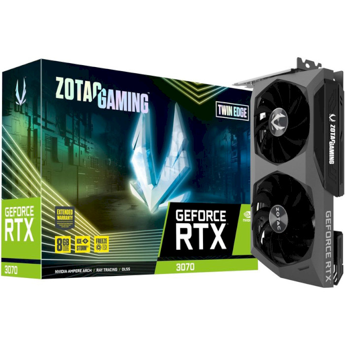 Відеокарта ZOTAC Gaming GeForce RTX 3070 Twin Edge LHR (ZT-A30700E-10PLHR)