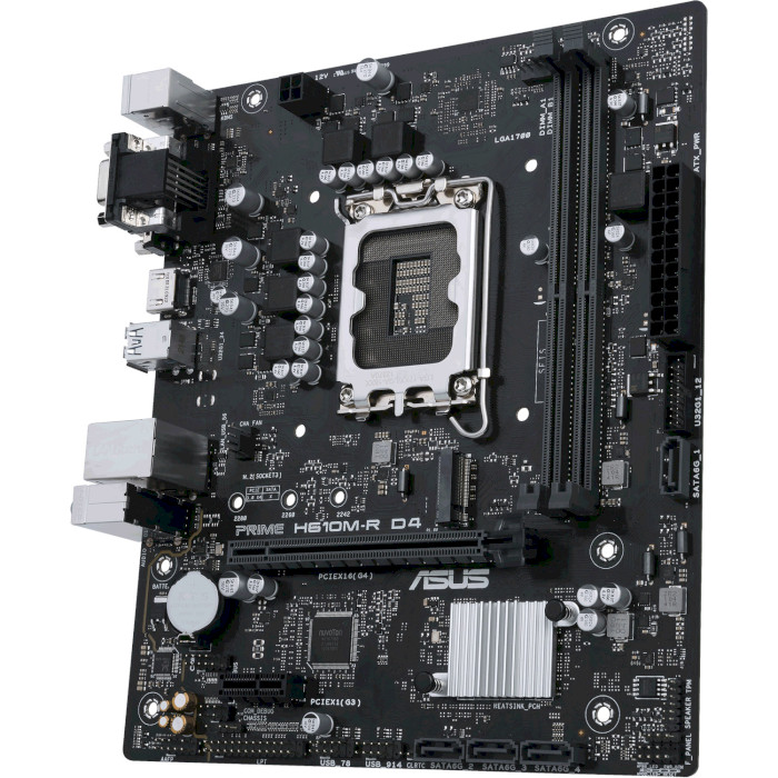 Материнська плата ASUS Prime H610M-R D4-SI