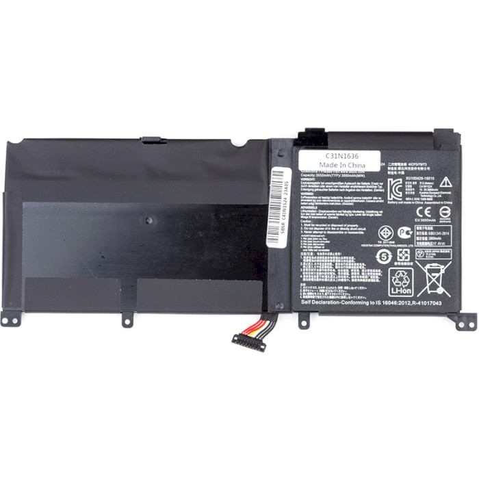 Акумулятор POWERPLANT для ноутбуків Asus ROG G501VW (C41N1524) 15.2V/3950mAh/60Wh (NB431472)