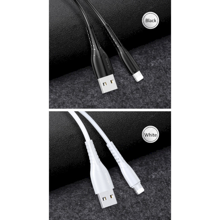 Кабель USAMS US-SJ364 U35 Data and Charging Lightning Cable 1м Black (SJ364USB01)
