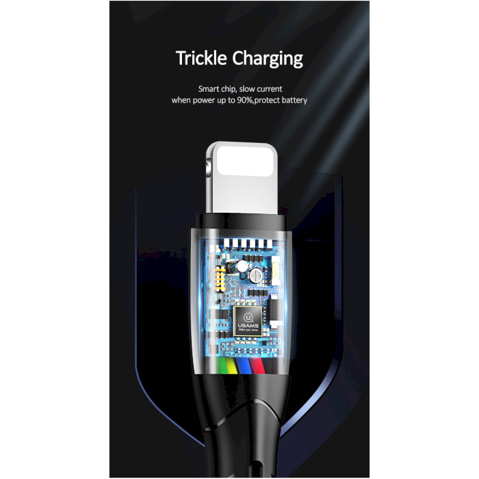 Кабель USAMS US-SJ364 U35 Data and Charging Lightning Cable 1м Black (SJ364USB01)