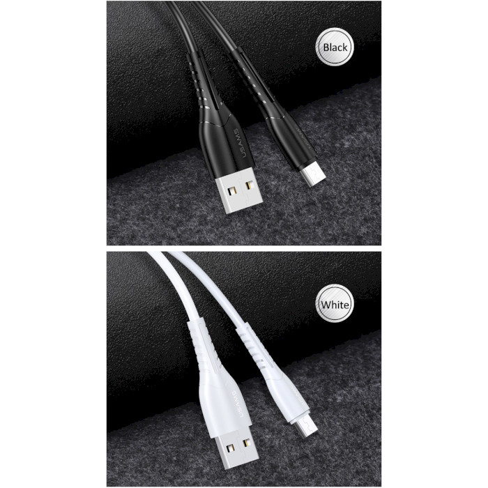 Кабель USAMS US-SJ365 U35 Data and Charging Micro Cable 1м Black (SJ365USB01)