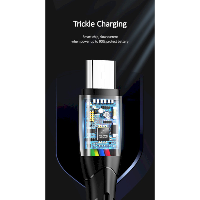 Кабель USAMS US-SJ365 U35 Data and Charging Micro Cable 1м Black (SJ365USB01)