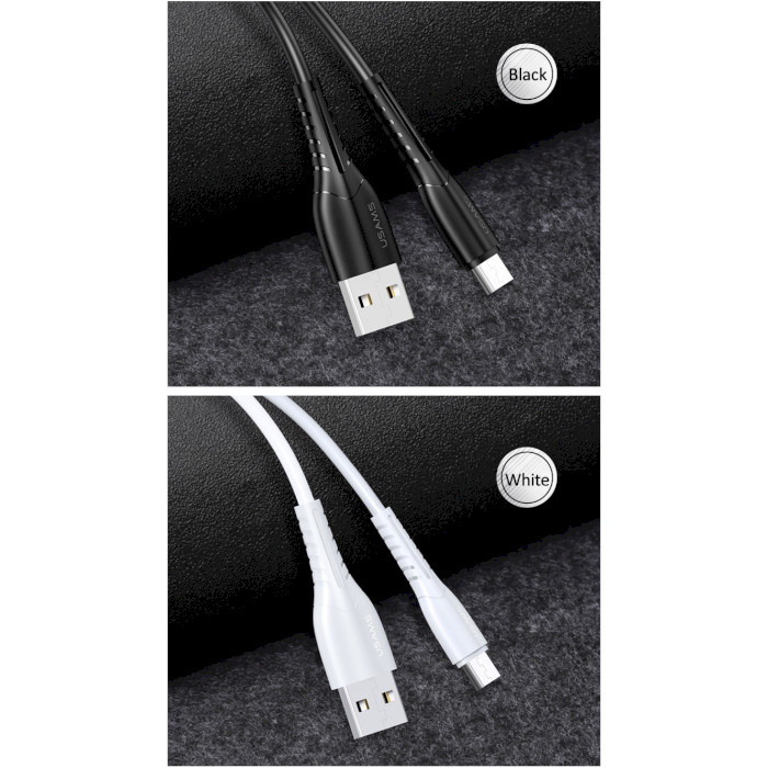Кабель USAMS US-SJ365 U35 Data and Charging Micro Cable 1м White (SJ365USB02)
