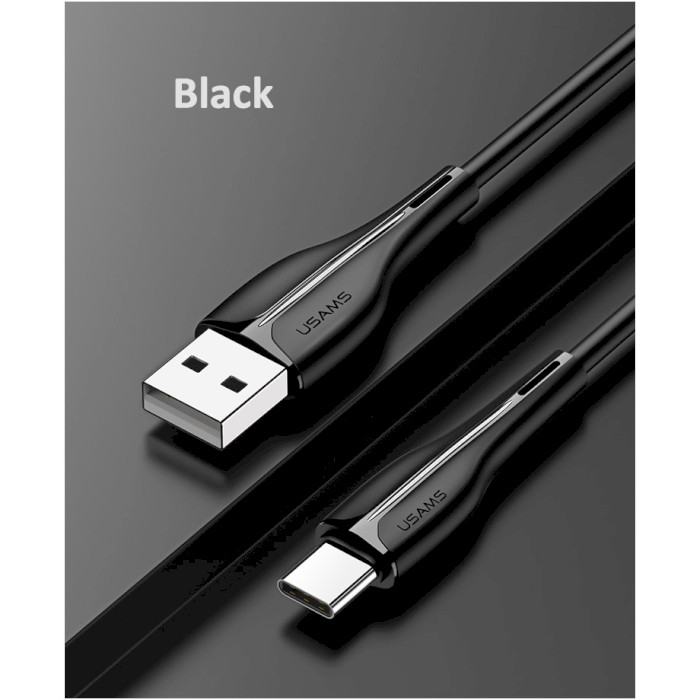 Кабель USAMS US-SJ372 U38 Data and Charging Type-C Cable 1м Black (SJ372USB01)