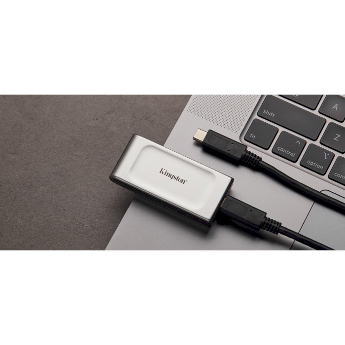 Портативний SSD диск KINGSTON XS2000 4TB USB3.2 Gen2x2 Silver (SXS2000/4000G)