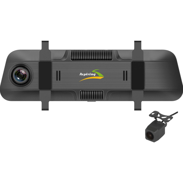 Автомобільний відеореєстратор-дзеркало з камерою заднього виду ASPIRING Maxi 4