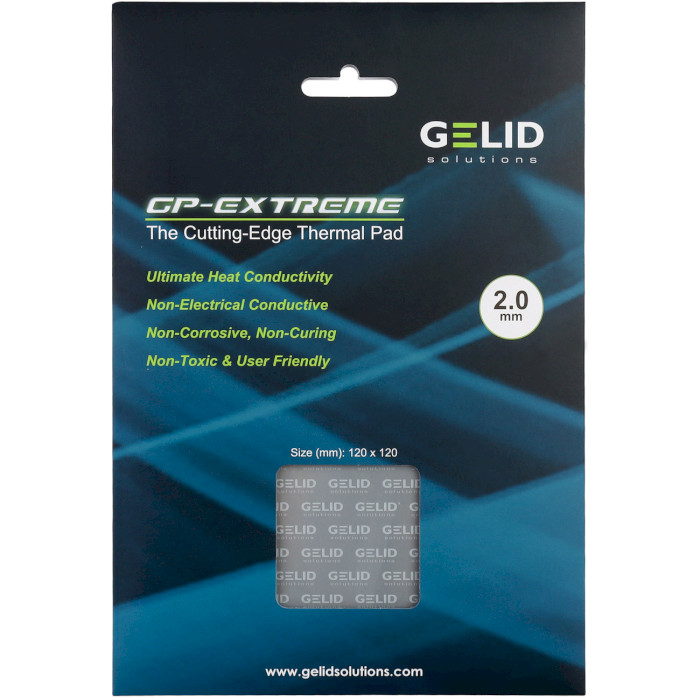 Термопрокладка GELID SOLUTIONS GP-Extreme Thermal Pad 120x120x2.0mm (TP-GP01-S-D)