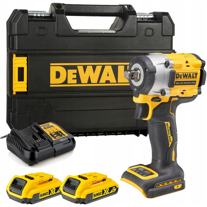 Аккумуляторный гайковёрт DEWALT DCF921D2T