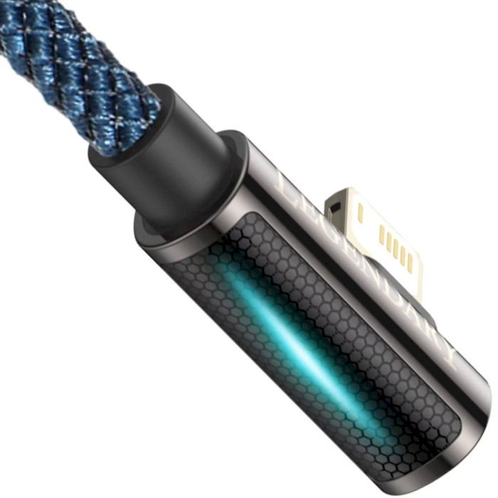 Кабель BASEUS Legend Series Elbow Fast Charging Data Cable USB to iP 1м Blue (CACS000003)