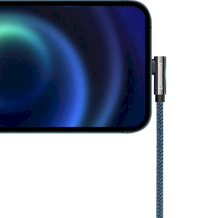 Кабель BASEUS Legend Series Elbow Fast Charging Data Cable USB to iP 1м Blue (CACS000003)