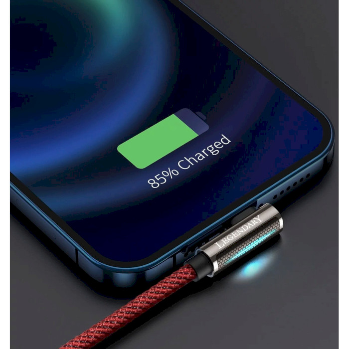 Кабель BASEUS Legend Series Elbow Fast Charging Data Cable USB to iP 1м Red (CACS000009)