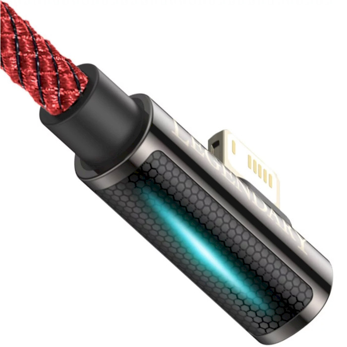 Кабель BASEUS Legend Series Elbow Fast Charging Data Cable USB to iP 2м Red (CACS000109)