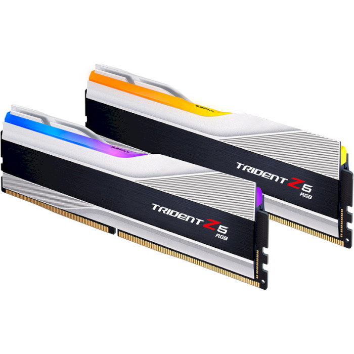 Модуль пам'яті G.SKILL Trident Z5 RGB Metallic Silver DDR5 6000MHz 64GB Kit 2x32GB (F5-6000J3040G32GX2-TZ5RS)