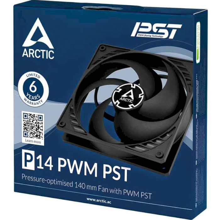 Вентилятор ARCTIC P14 PWM PST Black (ACFAN00125A)