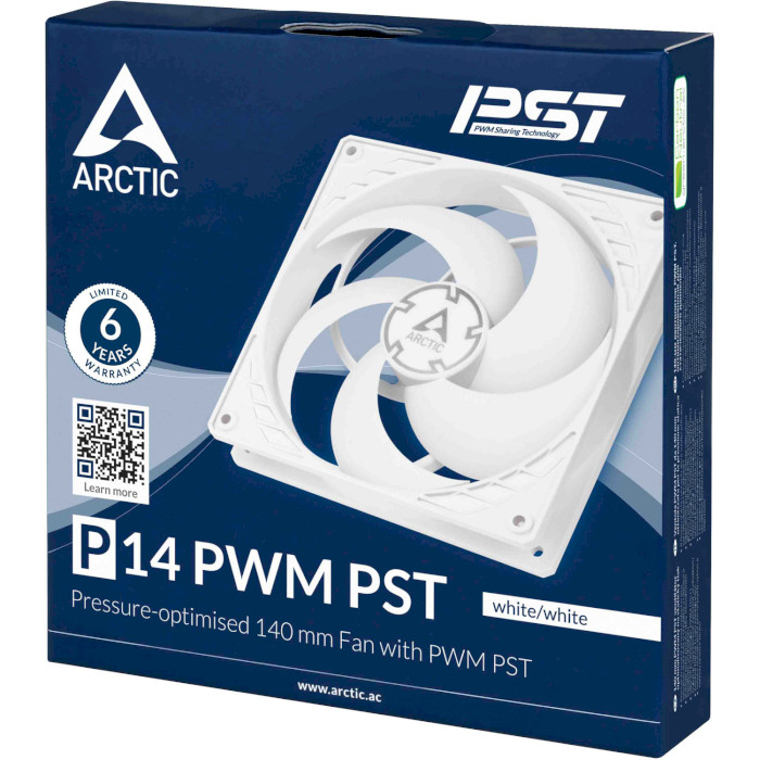 Вентилятор ARCTIC P14 PWM PST White (ACFAN00197A)