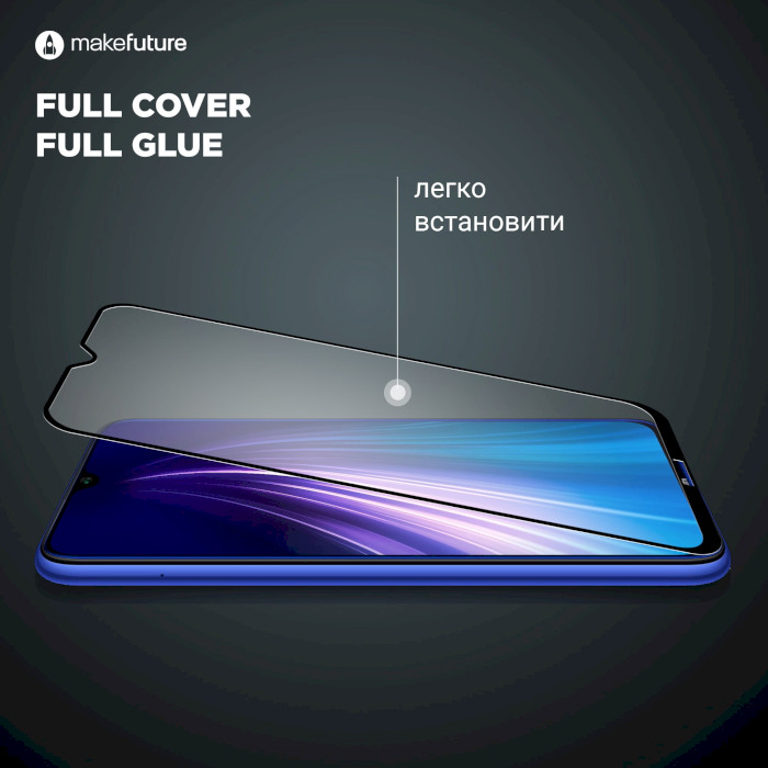 Защитное стекло MAKE Full Cover Full Glue для Galaxy A23 (MGF-SA23)