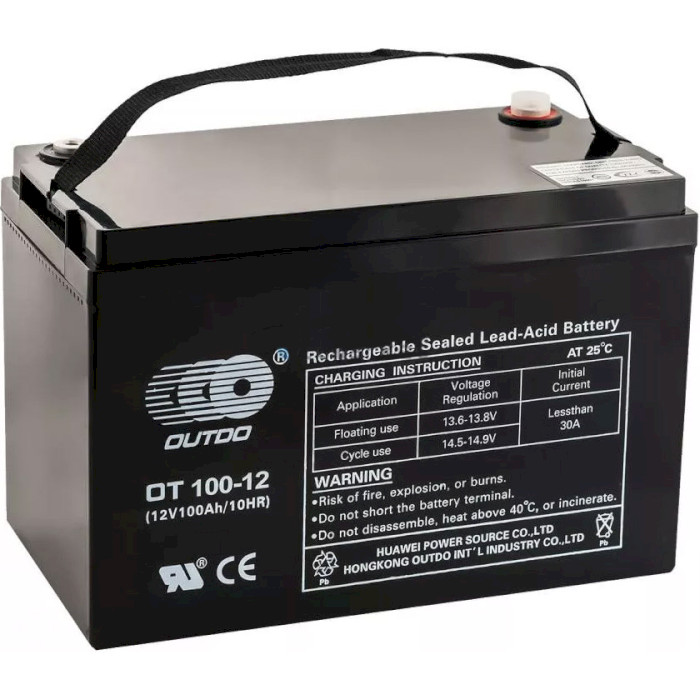Акумуляторна батарея OUTDO OT 100-12 (12В, 100Агод)