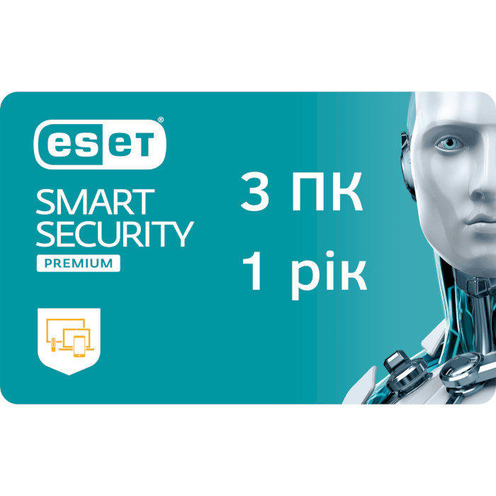 Продление лицензии ESET Smart Security Premium (3 ПК, 1 год) (EKESSP_1Y_3PC_R)