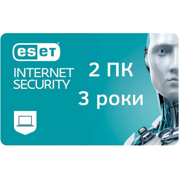 Продовження ліцензії ESET Internet Security (2 ПК, 3 роки) (EKEIS_3Y_2PC_R)