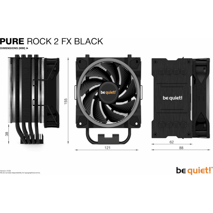 Кулер для процесора BE QUIET! Pure Rock 2 FX (BK033)