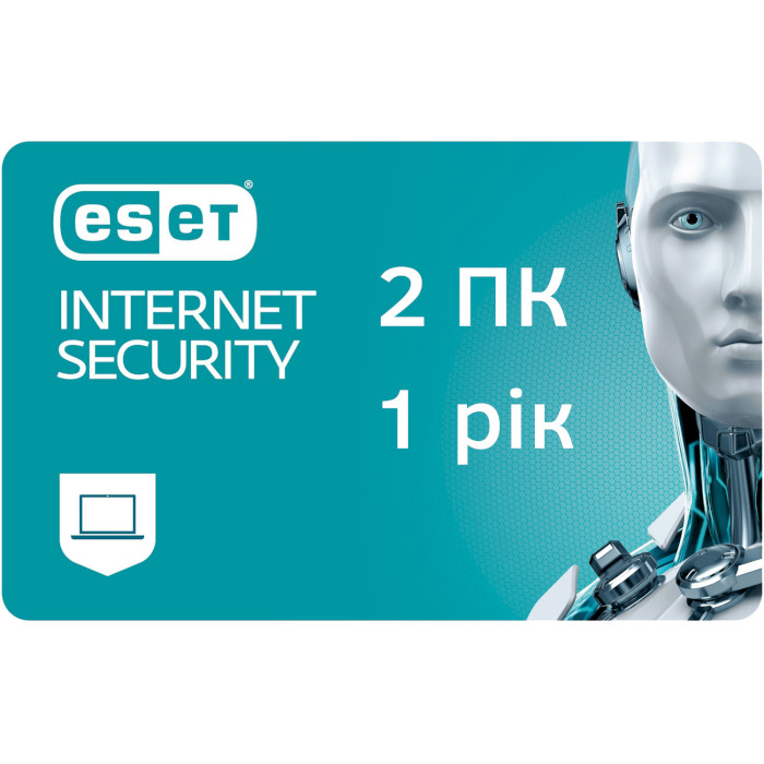 Продление лицензии ESET Internet Security (2 ПК, 1 год) (EKEIS_1Y_2PC_R)
