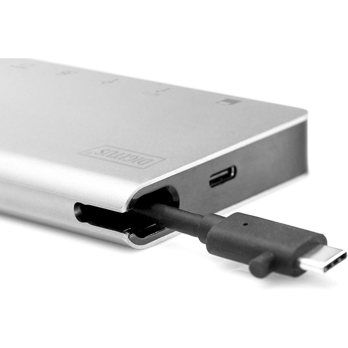 Порт-репликатор DIGITUS USB-C 8-port Multiport Travel Dock (DA-70866)