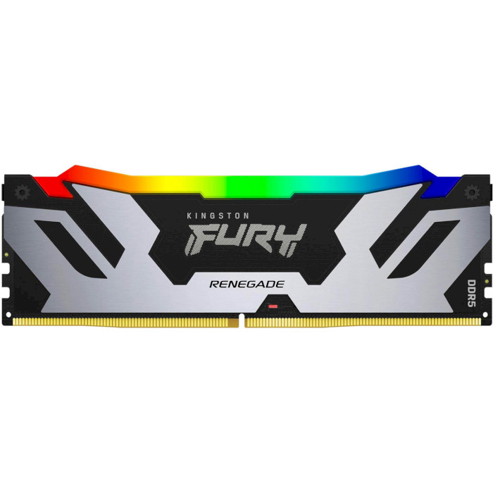 Модуль памяти KINGSTON FURY Renegade RGB Black/Silver DDR5 6000MHz 16GB (KF560C32RSA-16)