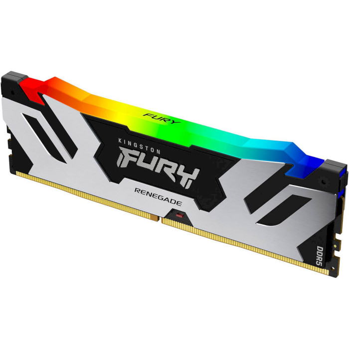 Модуль пам'яті KINGSTON FURY Renegade RGB Black/Silver DDR5 6400MHz 16GB (KF564C32RSA-16)