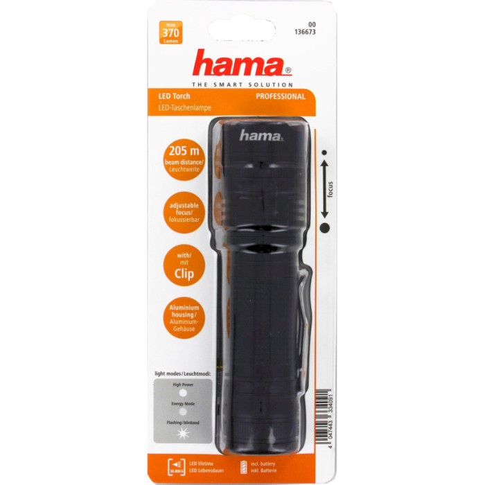 Фонарь HAMA Professional 4 Torch (00136673)