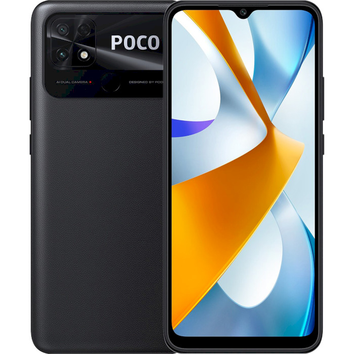 Смартфон POCO C40 3/32GB Power Black (MZB0B3VEU)