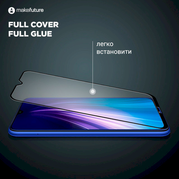 Защитное стекло MAKE Full Cover Full Glue для Galaxy M53 (MGF-SM53)