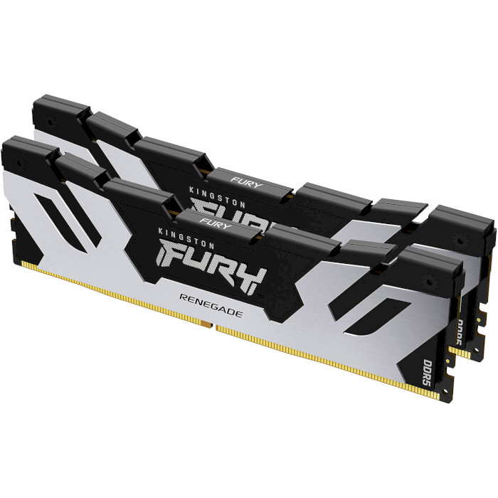 Модуль памяти KINGSTON FURY Renegade Black/Silver DDR5 6400MHz 32GB Kit 2x16GB (KF564C32RSK2-32)