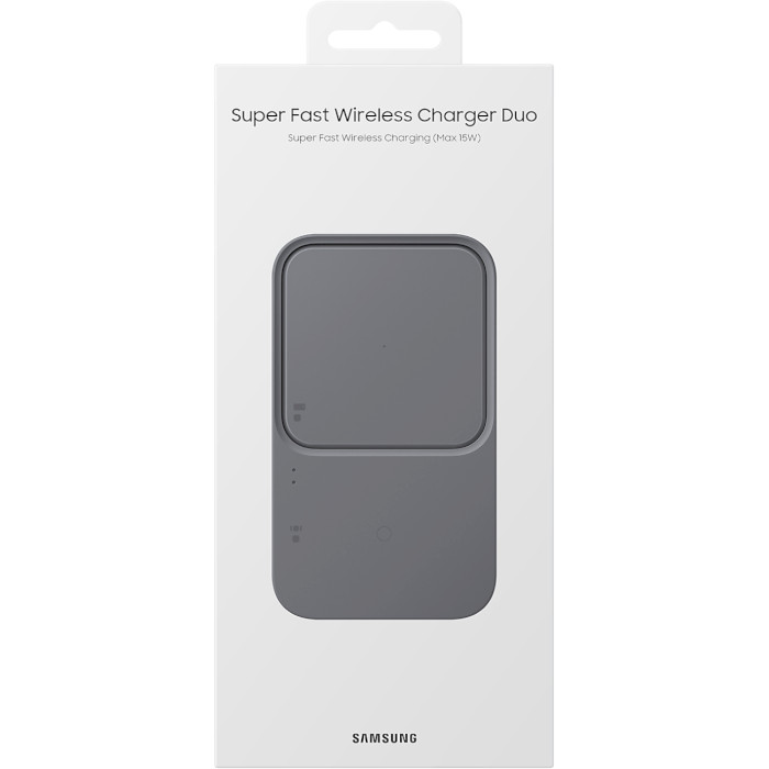 Беспроводное зарядное устройство SAMSUNG EP-P5400 Wireless Charger Duo w TA Dark Gray (EP-P5400TBEGEU)