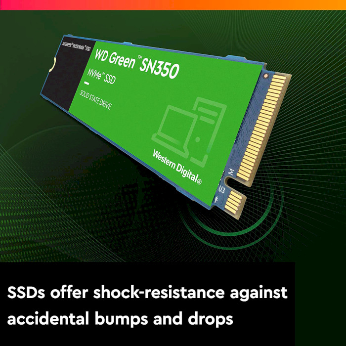 SSD диск WD Green SN350 1TB M.2 NVMe (WDS100T3G0C)