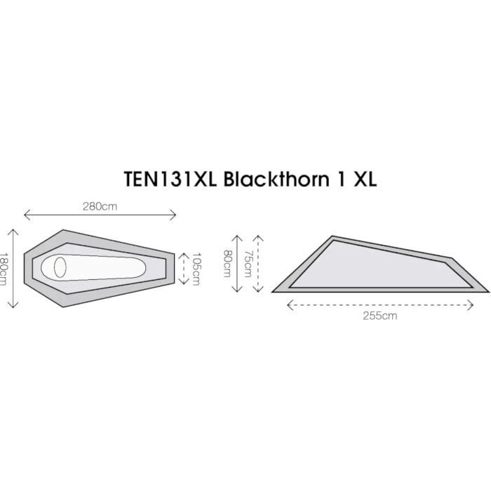 Намет 1-місний HIGHLANDER Blackthorn 1 XL (TEN131XL-HC)