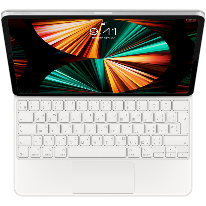 Чехол-клавиатура для планшета APPLE Magic Keyboard for 12.9-inch iPad Pro (5th generation) UA White (MJQL3UA/A)