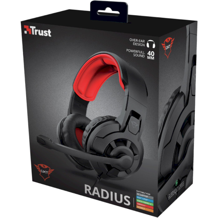 Наушники геймерские TRUST Gaming GXT 411 Radius Black (24076)