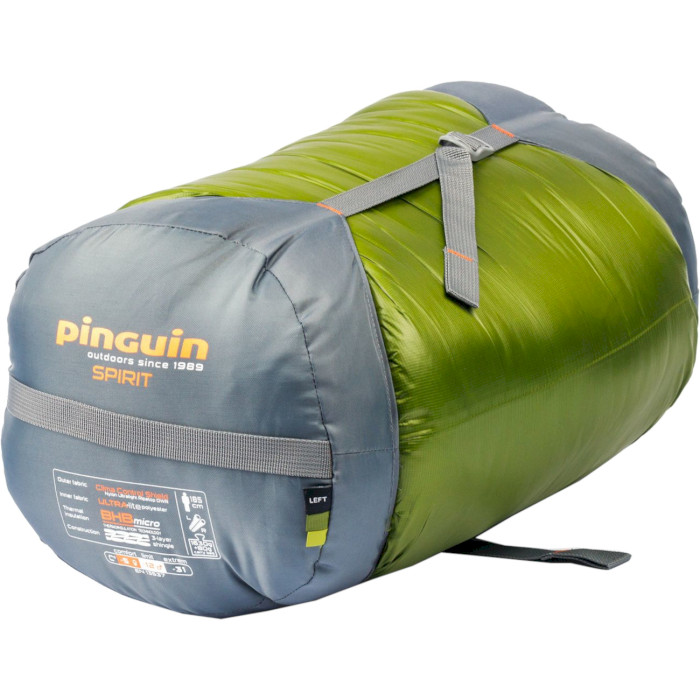 Спальный мешок PINGUIN Spirit 185 -12°C Green Left (232141)