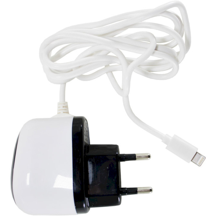 Зарядное устройство POWERPLANT Apple Lightning, 1A White w/Lightning cable (DV00DV5040)