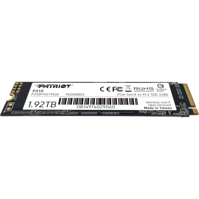 SSD диск PATRIOT P310 1.92TB M.2 NVMe (P310P192TM28)