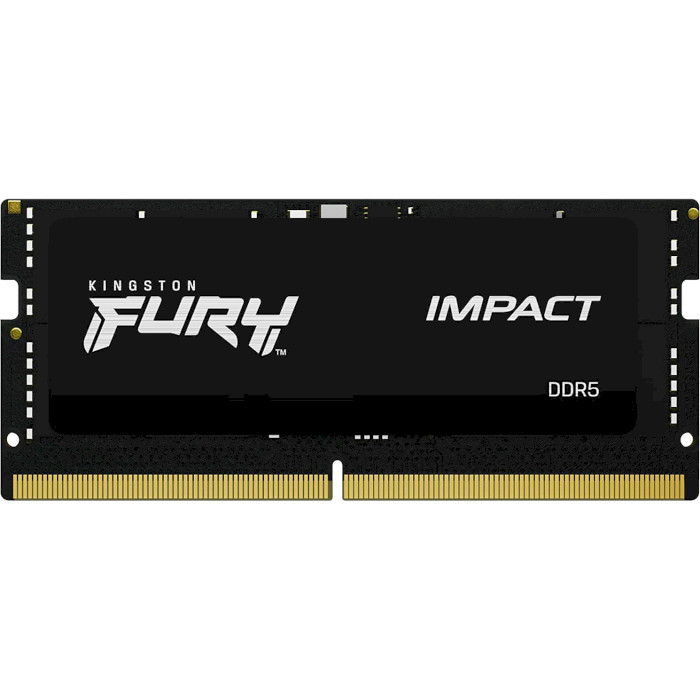 Модуль пам'яті KINGSTON FURY Impact SO-DIMM DDR5 4800MHz 16GB Kit 2x8GB (KF548S38IBK2-16)