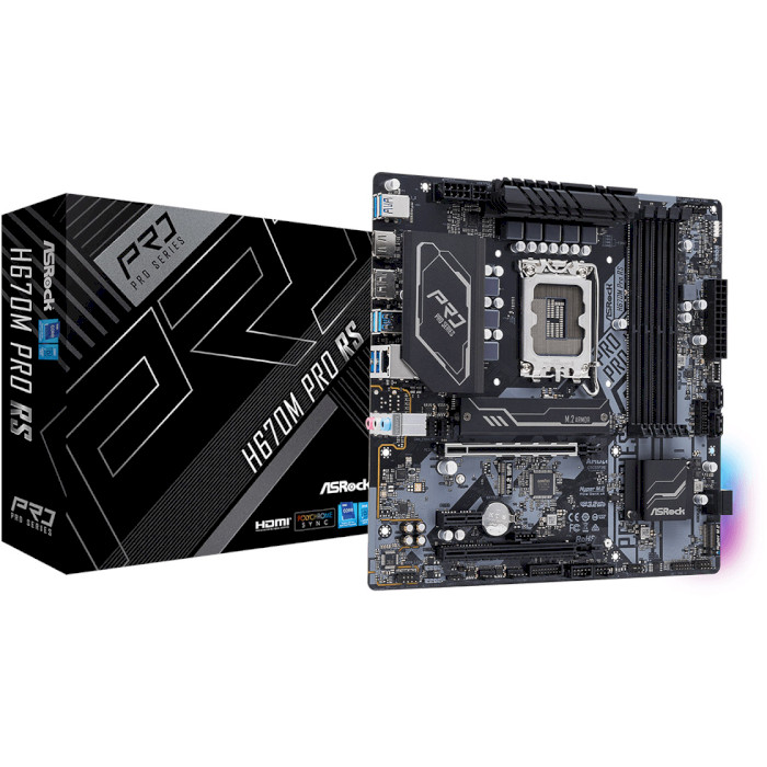 Материнська плата ASROCK H670M Pro RS