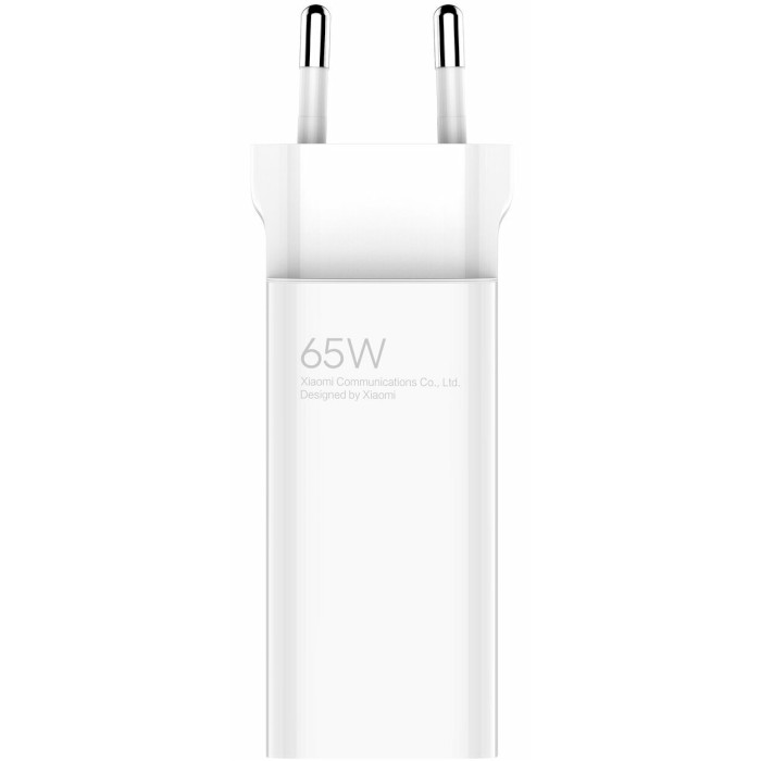 Зарядний пристрій XIAOMI 65W GaN Charger Type-A + Type-C White w/Type-C to Type-C cable (BHR5515GL)