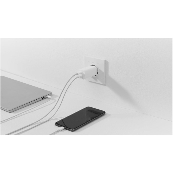 Зарядное устройство XIAOMI 65W GaN Charger Type-A + Type-C White w/Type-C to Type-C cable (BHR5515GL)