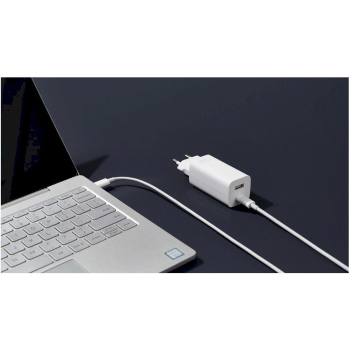 Зарядное устройство XIAOMI 65W GaN Charger Type-A + Type-C White w/Type-C to Type-C cable (BHR5515GL)