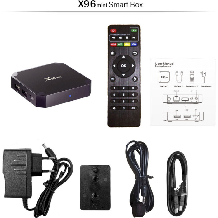Медіаплеєр X96 Mini Smart TV Box 1GB/8GB