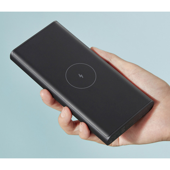 Повербанк з бездротовою зарядкою XIAOMI Mi Power Bank 3 Wireless 10W Fast Charge 10000mAh Black (BHR5460GL)