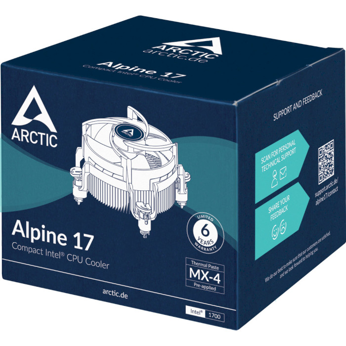 Кулер для процесора ARCTIC Alpine 17 (ACALP00040A)